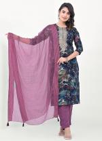 Modal Multi Colour Daily Wear Printed Readymade Kurti With Pant And Dupatta